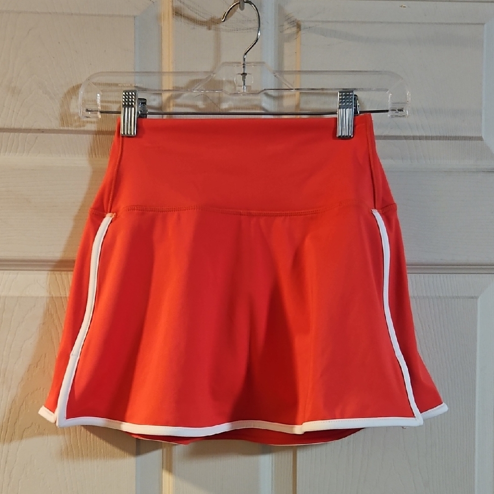 DSG Orange Athletic Skort with White Trim
